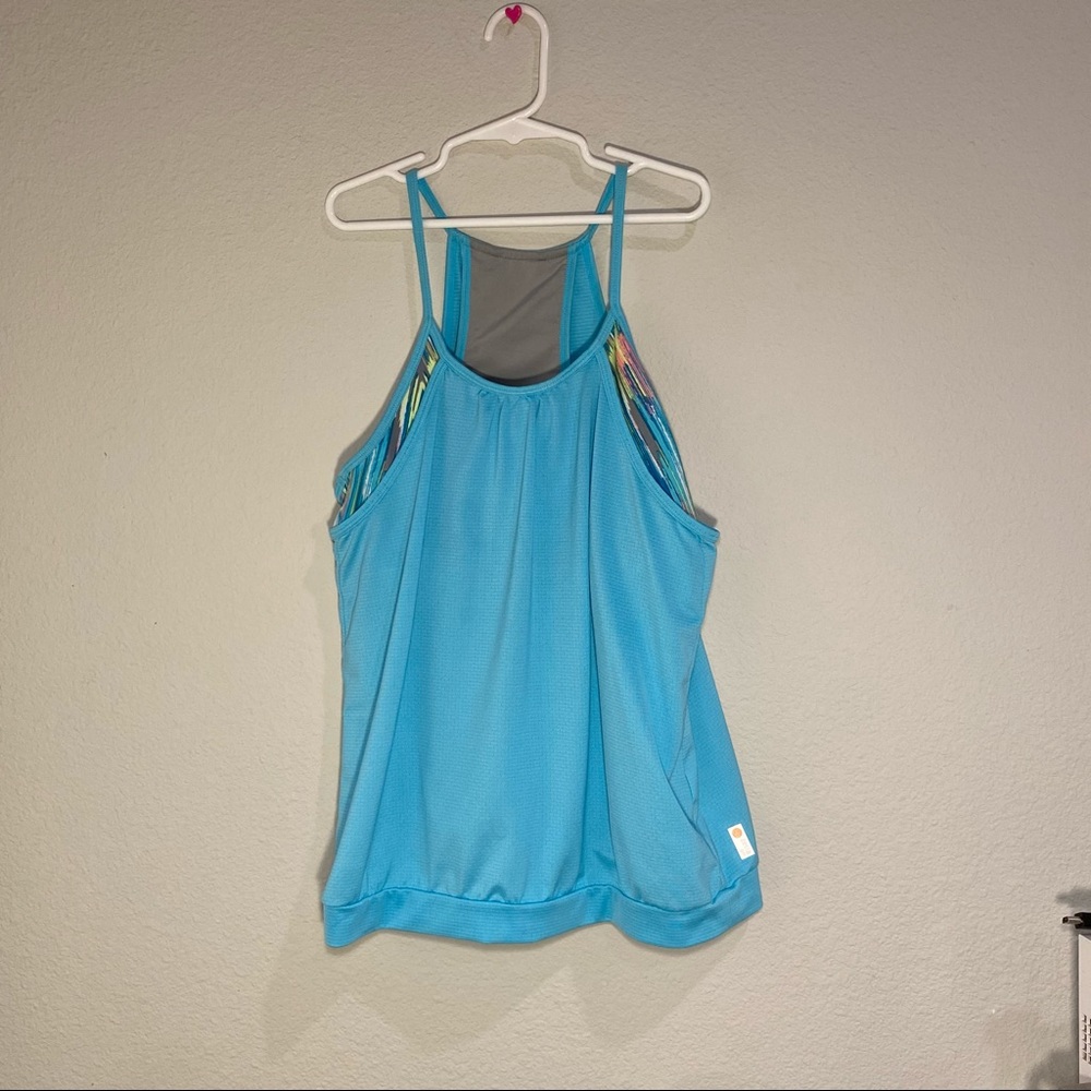 Zella Girls Blue Athletic Tank Top